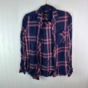 Rails Hunter Plaid Button‎ Down Admiral Cranberry Size XS